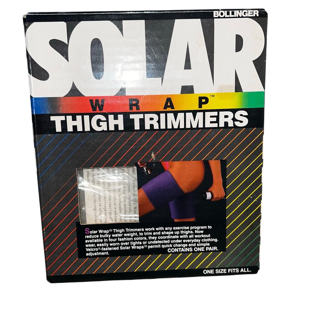 Vintage Bollinger Solar Thigh wrap trimmers one pair NEW OS